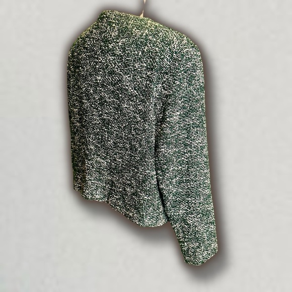 NWOT Mango Tweed Jacket with Buttons in Green & Black Women’s Plus Size 2XL - Picture 13 of 16